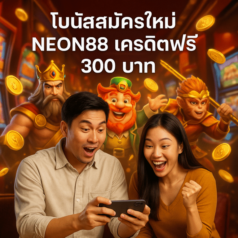 โบนัสสมัครใหม่ Neon88 เครดิตฟรี 300 บาท